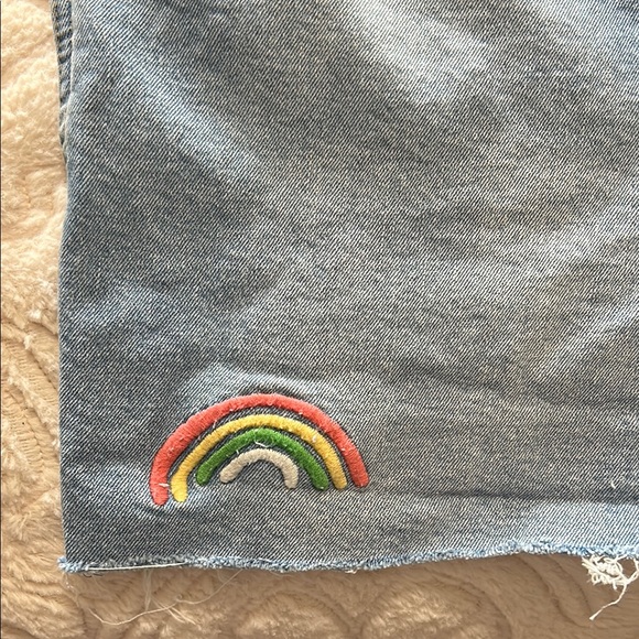 Queen Pride Denim Overalls Rainbow Straps - Medium - Picture 4 of 7